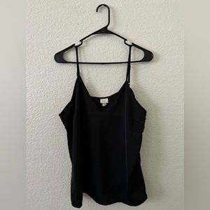 Black Satin tank top